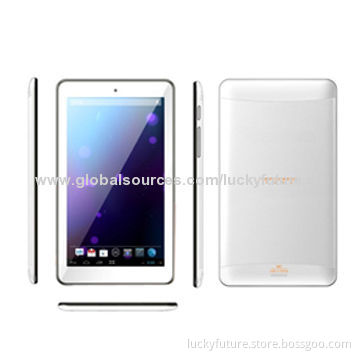 7" A31S Android4.4 Quad-core Tablet PC with 1024*600px,512MB/8GB,Wi-Fi/BT,0.3/2MP Cameras,2000mAh